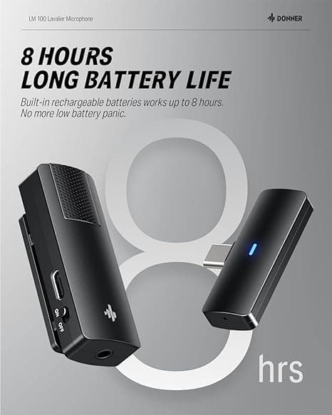 Microfono Donner Lm100 Inalambrico Para Iphone, Ipad, Android 3