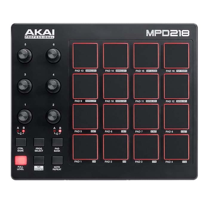 CONTROLADOR MIDI AKAI MPD218 2